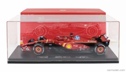 Bburago Ferrari F1  Sf-24 Team Scuderia Ferrari N 16 Winner Italy Monza Gp 2024 Charles Leclerc - Con Vetrina - With Showcase 1:18 Červená Bílá Černá