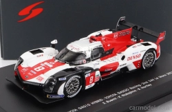 Spark-model Toyota Gr010 3.5l V6 Twin Turbo Hybrid Team Gazoo Racing N 8 2nd 24h Le Mans 2021 S.buemi - N.nakajima - B.hartley 1:87 Bílá Červená