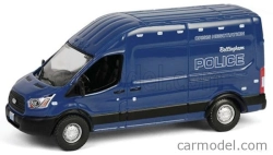 Greenlight Ford england Transit Van High Roof Police 2020 1:64 Blue