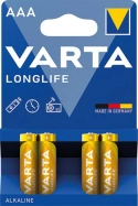 VARTA 4103 Longlife AAA LR03 4ks