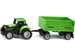 SIKU Blister - Traktor DEUTZ-FAHR s vlečkou Fortuna