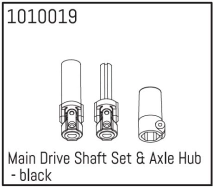 HBP240013-Bl - (1010019) Main Drive Shaft Set & Axle Hub - black