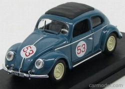 Rio-models Volkswagen Beetle N 53 Nurburgring 1954 W.von Trips 1:43 Modrá