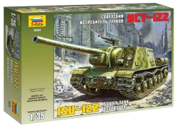 Zvezda samohybné dělo ISU-122 (1:35)