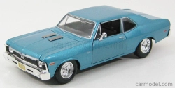 Maisto Chevrolet Nova Ss Coupe 1970 1:24 Světle Modrá Met