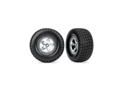 Traxxas kolo 2.2/3.0", disk SCT polomatný chrom, pneu Hoosier (2) (2WD zadní, 4WD)