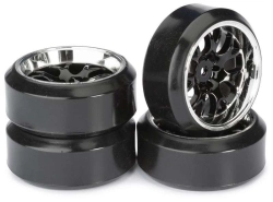 Driftové pneumatiky 1:10 vrátane diskov, 4 ks