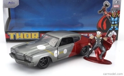 Jada Chevrolet Chevelle Ss 1970 s figúrkou Thora 1:32 sivo červená