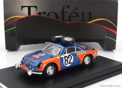 Trofeu Renault A110 Alpine (night Version) N 82 Rally Montecarlo 1973 Umberto De Bonis - Maria T.pelossa 1:43 Modrá Oranžová