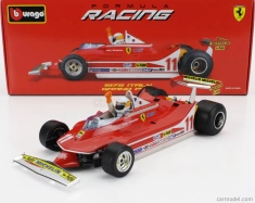 Bburago Ferrari F1  312t4 N 11 Winner Gp Monza Jody Scheckter (with Pilot Figure) 1979 World Champion 1:18 Red