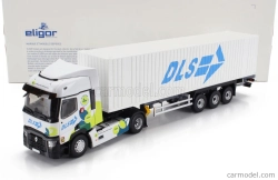 Eligor Renault T480 Truck Cassonato Dls Transports 2021 1:43 Bílá
