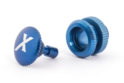 Tankovací ventil (X logo), modrý