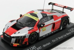 Minichamps Audi R8 Lms Team Wrt N 7 Fia Gt World Cup Macau 2016 E.mortara 1:43 Strieborná červená