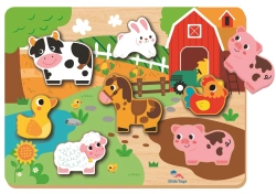 2Kids Toys Vkladacia puzzle farma