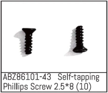 ABZ86101-43 - Self-tapping Phillips Screw 2.5*8 - Mini AMT (10)