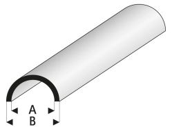 Raboesch profil ASA rúrka polkruhová 5x7x330mm (5)