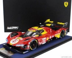 Looksmart Ferrari 499p 3.0l Turbo V6 Team Ferrari Af Corse N 50 Winner 24h Le Mans 2024 Antonio Fuoco - Miguel Molina - Nicklas Nielsen 1:18 Červená Žlutá Černá