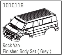 HBP240181 - (1010119) Rock Van PC Body Set (grey) - PRO Crawler 1:18