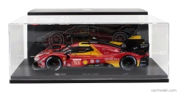 Bburago Ferrari 499p 3.0l Turbo V6 Team Ferrari Af Corse N 51 3rd 24h Le Mans 2024 Alessandro Pier Guidi - James Calado - Antonio Giovinazzi - Con Vetrina - With Showcase 1:18 Red