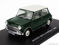 Edicola Austin Mini Cooper S 1965 - Con Vetrina - S vitrínou 1:24 zelená biela