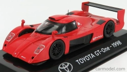 Edicola Toyota Gt-one 1998 - Con Vetrina - S vitrínou 1:43 červená čierna