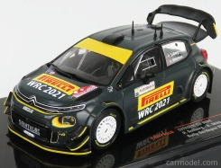 Ixo-models Citroen C3 Wrc N 20 Rally Sardegna Taliansko 2020 P.solberg - A.mikkelsen 1:43 Matt Black