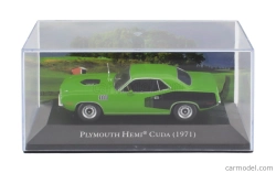 Edicola Plymouth Hemi Cuda Coupe 1971 - Con Vetrina - S vitrínou 1:43 zelená čierna