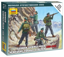 Zvezda figurky - němečtí Gebirgsjäger (1:72)