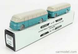 Officina-942 Fiat 666rn Bus Con Rimorchio Viberti Parigi 1946 1:76 Svetlo modrá sivá
