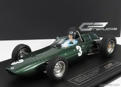 Gp-repliky BRM F1 P57 Brm Team N 3 Winner South Africa World Champion (with Pilot Figure) 1962 Graham Hill - Con Vetrina - With Showcase 1:18 Green Met