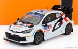 Ixo-models Toyota Yaris Gr Rally1 Team Toyota Gazoo Racing Wrt N 5 4th Rally Finland 2024 Sami Pajari - Enni Malkonen 1:18 Bílá