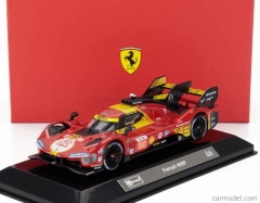 Bburago Ferrari 499p 3.0l Turbo V6 Team Ferrari Af Corse N 50 Winner 24h Le Mans 2024 Antonio Fuoco – Miguel Molina – Nicklas Nielsen – With Showcase 1:43 Red