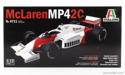 Italeri Mclaren F1 Mp42c N 1 Majster sveta Alain Prost + N 2 Keke Rosberg Sezóna 1986 1:12 Bielo-červená
