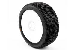 ADDICTIVE V2 BUGGY S3 (MEDIUM) lepené pneumatiky, biele disky, 2 ks.