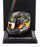 Looksmart Bell helmet Casco Helmet F1 Charles Leclerc Team Ferrari Hp N 16 Winner Monza Italy Gp 2024 1:5 Black
