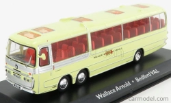 Edicola Bedford Val Plaxton Autobus 3-assi Panorama Coach Wallace Arnold 1967 1:72 Cream