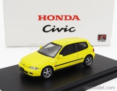 Lcd-model Honda Civic Eg6 Vtec 1993 1:64 Žlutá