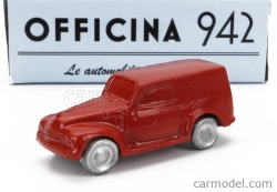 Officina-942 Fiat 500c Van Furgoncino 1949 1:76 Červená