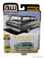 Autoworld Chevrolet Nova Ii Sw Station Wagon 1965 1:64 Zelená