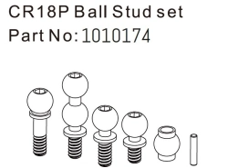 HBP240314 - (1010174) Ball Stud Set - EVO 1:18