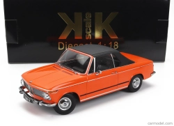 BMW 1600-2 Cabriolet 1968 v mierke kk - s odnímateľnou mäkkou strechou 1:18 oranžová