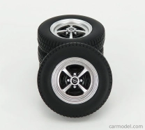 Sada príslušenstva v mierke kk 4x sada kolies a pneumatík - Opel Kadett B Sport 1973 1:18 čierna