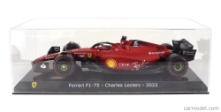 Edicola Ferrari F1-75 Scuderia Ferrari N 16 Sezóna 2022 Charles Leclerc - Con Vetrina - S vitrínou 1:24 červená čierna