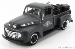 Maisto Ford usa F-1 Pick-up Custom Usa Harley-davidson 1948 + Motorcycle Harley Davidson Wla Flathead 1942 1:24 Matt Grey