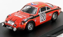 Trofeu Renault A110 Alpine N 120 Rally Rac Lombard 1972 J.price - M.turner 1:43 Oranžová Černá