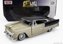 Motor-max Chevrolet Bel Air 1955 1:24 zlatý čierny