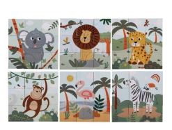 2Kids Toys Dřevěné kostky Safari