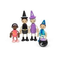 Bigjigs Toys Sada bábik do domčeka Rozprávkové bytosti