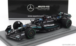 Spark-model Mercedes gp F1 W14 Team Mercedes-amg Petronas Formula One N 63 5th Monaco Gp 2023 George Russel 1:43 Matt Black