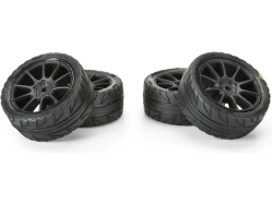 Kolesá Pro-Line 1:14 s pneumatikami Vector, čierny disk Mach 10 H12mm (4): Typhon Grom
